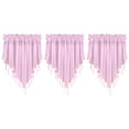 thumbnail image 2 of 3Pc Curtains 3Pc Solid Color Finished Curtain Curtain Drapery 51X24 Bedroom Home Decor Triangle Curtain Curtain Screen Kitchen Short Curtain Curtain, 2 of 9
