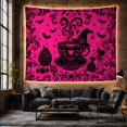 thumbnail image 6 of Pink Cat and Cauldron Tapestry, 6 of 7