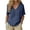 BU1, variant on Womens Blouse V Neck Short Sleeve Loose Fit Henley Style Tops Casual Everyday Wear Shirts