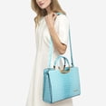thumbnail image 5 of Womens Handbag Top Handle Shoulder Bag Tote Satchel Purse Work Bag with Matching Wallet, 5 of 8