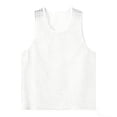 thumbnail image 2 of Fengqque Mens Mesh Sleeveless Tank Tops Casual Hollow Out T Shirts Beach Summer See Through Tops White XL(XL), 2 of 5