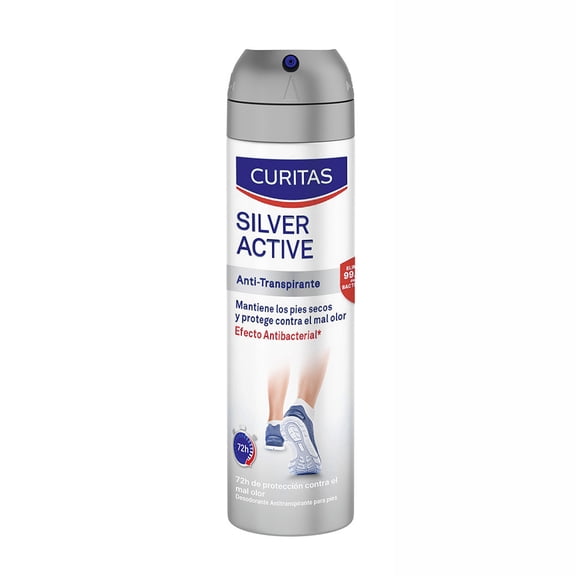 Antitranspirante para pies Curitas foot expert silver active 150 ml
