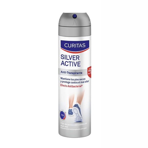 Antitranspirante para pies Curitas foot expert silver active 150 ml