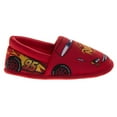 thumbnail image 3 of Disney Cars Slippers for Kids Lightning Mcqueen Plush Warm Soft Aline Comfy Lightweight (5, 10 Toddler   11-12 Little Kid), Red, Size: 5-6, 3 of 7