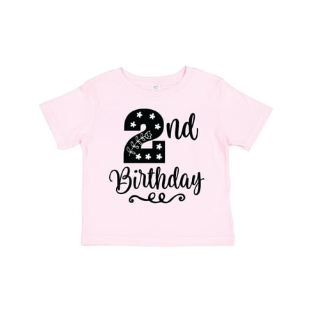 

Inktastic 2nd Birthday Cute Scandinavian Gift Toddler Toddler Girl T-Shirt