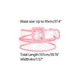 thumbnail image 3 of INSPIRE CHIC Women's Clear Waist Belts, Plus Size Skinny Belt Waistband for Jeans Dresses Coats Up to 95cm/37.4" Pink, 3 of 4