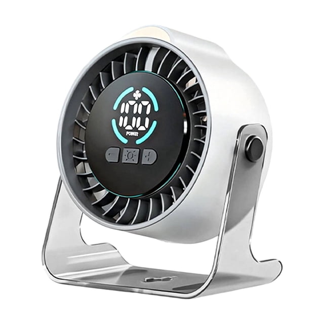 Ohufall 100 Speed Quiet Transparent Mini Desk Fan USB Rechargeable Portable Circulation Fan For Office Home