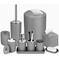 thumbnail image 1 of Set de accesorios de baño ALPIRIRAL gris 10 piezas, 1 of 7