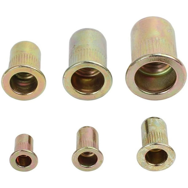 200 Pc Threaded Insert Inoxidable Nutsert Nut Kit M3 M4 M5 M6 M8 M10