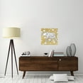 thumbnail image 2 of Global Gallery's 'Color my World Elephant II Gold' by Daphne Brissonnet Stretched Canvas Wall Art, 2 of 4