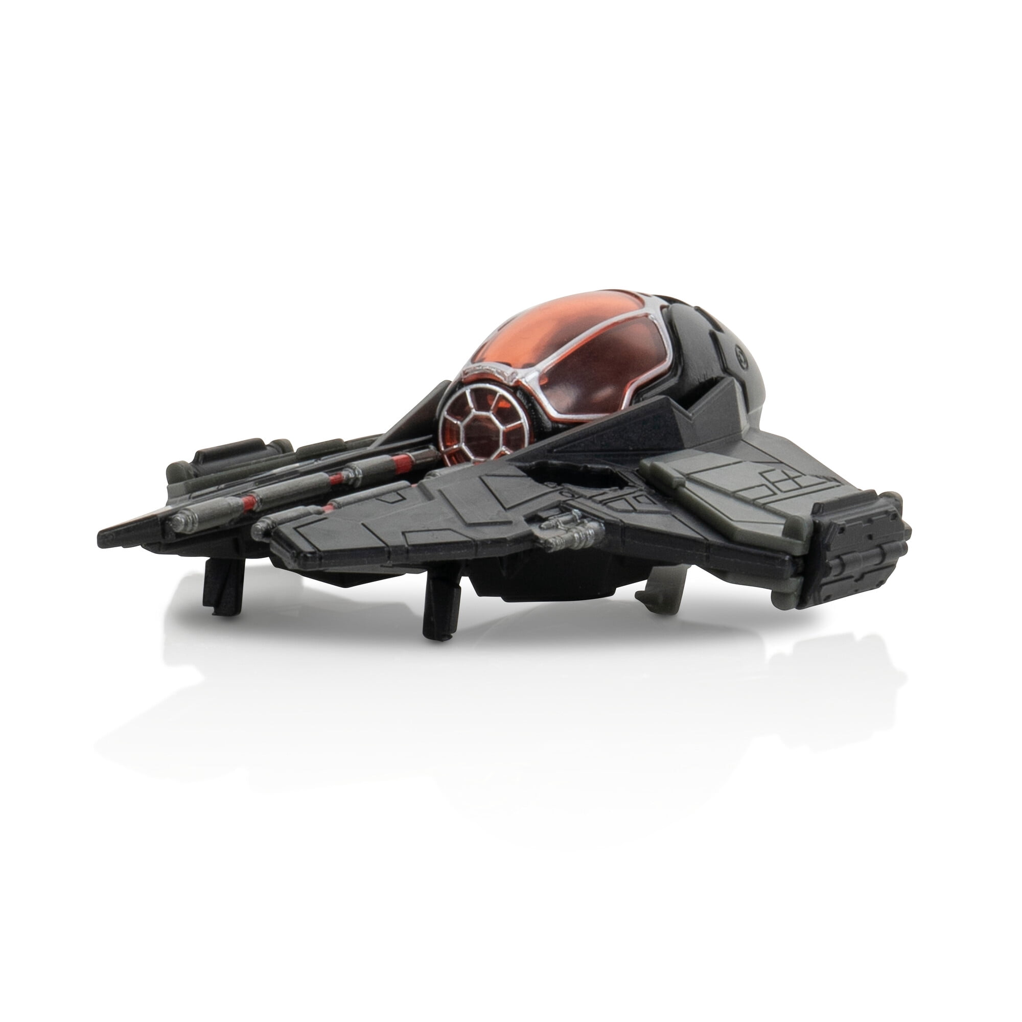 STAR WARS Micro Galaxy Squadron Darth Vader’s Sith Starfighter- 5-inch Rare Edition Vehicle with Two 1-inch Micro Figure Accessories