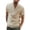 Khaki, variant on jsaierl Linen Shirts Men Summer Casual Button Up Henley Shirt Big and Tall Short Sleeve Beach Top Loose Lounge Shirts