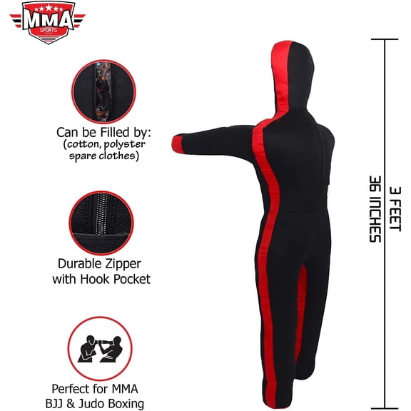 SPORTS Kids Grappling Dummy Brazilian Jiu Jitsu Self Defense Martial Art Boxing Children Youth Wrestling Dummies (36-40 INCHES) - UNFILLED$$Sport & Recreation Other