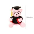 thumbnail image 2 of Eoozwa Graduation Doctor Bear Plush Toy with Cap Gown and Glasses Stuffed Animal Commemorative Cloth Doll Gift for Celebration Keepsake, 2 of 6