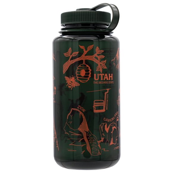Botella de agua Nalgene Sustain Tritan sin BPA, 950 ml, Utah Jade