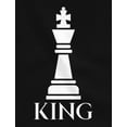 thumbnail image 2 of Chess KING QUEEN Matching Couple Hoodie Set His Hers Hoodies King Black X-Large / Queen Black X-Large, 2 of 5