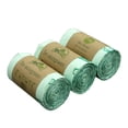 thumbnail image 3 of 50PCS Trash Bags Biodegradable Garbage Bags Compostable Bags Rubbish Bags Wastebasket Liners Bags for Kitchen,40*38cm, 3 of 5
