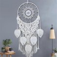 thumbnail image 3 of Macrame Dream Catchers for Bedroom Adult Dream Catcher Wall Decor Boho Wall Hanging with Woven Leaves Home Decoration, 3 of 5