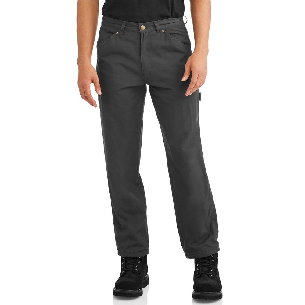 Marino Bay Men's Fleece Lined Canvas Carpenter Pants