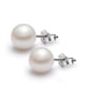 thumbnail image 1 of Pendientes de perlas reales de agua dulce blancas de plata de ley Laklulu para mujer | Pendientes hipoalergénicos con perlas cultivadas genuinas, 1 of 6