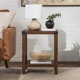 thumbnail image 6 of Walker Edison Magnolia Metal X End Table, Dark Walnut, 6 of 19