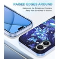thumbnail image 6 of Meshine for iPhone 16 Case,Glow in The Dark Butterfly Slim Fit Protective Anti Scratch Phone Cover for Women Girls,Blue, 6 of 7