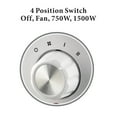 thumbnail image 4 of Optimus H-7232 Portable 360 Degree Distribution Ceramic Box Heater w/ Thermostat, 4 of 4