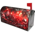 thumbnail image 3 of Festive Magnetic Mailbox Cover Red Christmas Ball Pattern Outdoor Mailbox Protector Holiday Seasonal Decorative Garden Yard Home Standard Size 21 x 18 Inch, 3 of 6
