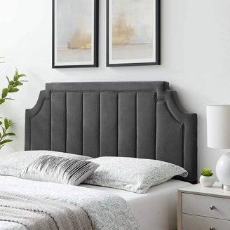 AFI Oxford Twin Size Headboard In White With Attachable USB Charger - Modern Rustic Design 4 thumbnail image