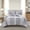 Gray, variant on Beige Tufted Comforter Set 5 Pieces Boho Textured Bedding Set Soft Microfiber Geometric Design Aztec Comforter Set with 2 Decor Pillow Cover