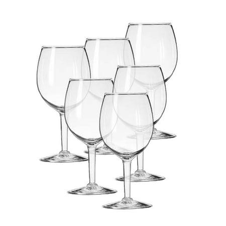 Elegant Crystal Glass - Set of 6, Premium Elegant Crystal Clear Wine Glasses 5 oz, for Sample Desert Shooters Tasting Cup Glasses