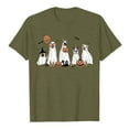 thumbnail image 5 of Women Summer Halloween Doodles T-Shirt Crewneck Short Sleeve Ghost Graphic Tees Casual Funny Halloween Party Tops, 5 of 5