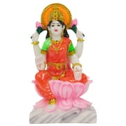 IBA Indianbeautifulart Indian Goddess Lakshmi Resin Idol Auspicious Hindu Goddess Figurine For Living Room Home Décor-BM