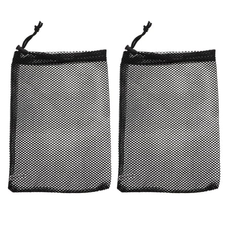 Luxshiny 2-Pack Sports Storage Pouches with Elastic Nylon and Drawstring Closure Carry Bags
