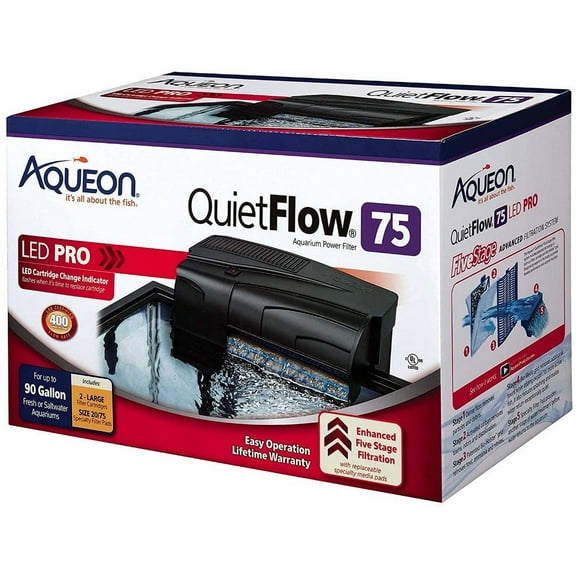 Aqueon QuietFlow LED Pro Aquarium Power Filter