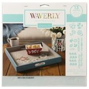 Waverly Inspirations 12" x 12" Floral Sketch Plast Stencil, 2 Piece