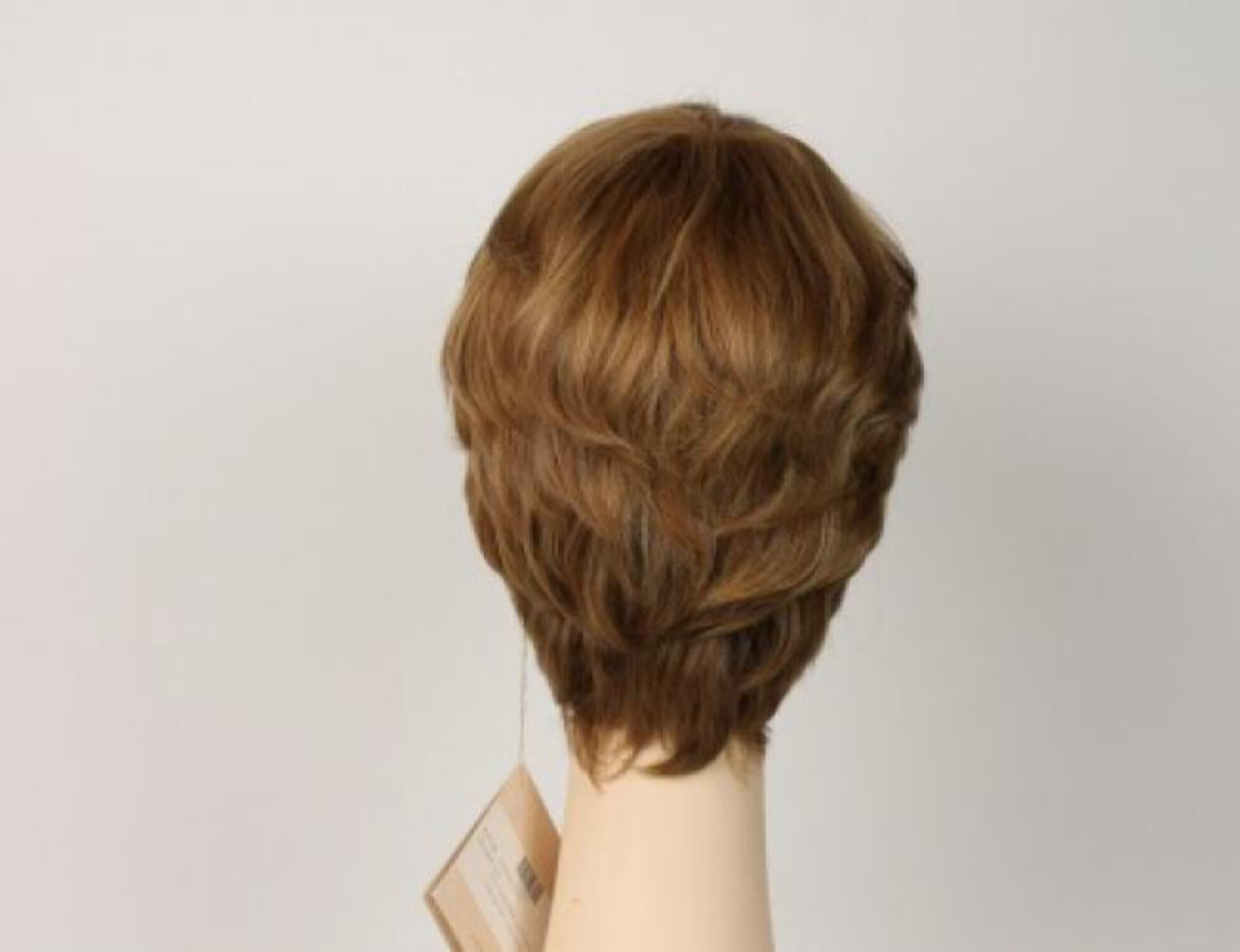 European Human Hair Freeda Wig Medium-Light Blonde Linda With Red Tones Size L