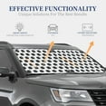 thumbnail image 3 of Goofa Soccer Pattern 2 Piece Car Windshield Sun Shade Foldable | Front Windshield Shade for Sun, Heat and UV Rays | Sunshade for Car Front Window-Small, 3 of 7