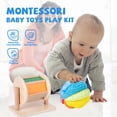 thumbnail image 3 of Juego Adena Montessori Mirror Peekaboo Knob Puzzle, 3 of 9