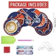 thumbnail image 3 of 6 Pcs DIY Football-Themed Diamond Art Coasters with Display Stand，Sparkling Rhinestone Craft Kits for Adults, Inspired Handmade Gift Idea, 3 of 5