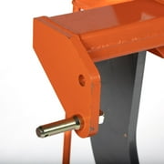 Titan Attachments 3 Point Subsoiler Attachment Fits Category 2 Tractors, Fixed Single Tine Ripper, Hardened Steel Tooth Breaks Through Hard Ground, Install Water Lines or Wires