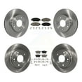 thumbnail image 1 of CMX Front Rear Disc Brake Rotors and Ceramic Pads Kit for Car Honda Civic K8C-101078, 1 of 11