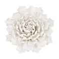 thumbnail image 4 of Handcrafted Ceramic Floral Wall Art – 7.3" x 2.8" Cream Botanical Decor with 3D Relief Details, 4 of 7