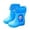 Light Blue, variant on GobdXE Kids Rain Boots Waterproof Nonâ Lightweight 3D Police Car Decor Drawstring Rain Booties Easy On off Outdoor Mud Boots for Boys Girls Light Blue,8-9 Years