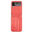 thumbnail image 2 of Mobile Phone Cover Foldable Multifunctional Shockproof Anti-fall Detachable Wallet Function Faux Leather Crossbody Lanyard Folding Screen Phone Protective Case for  Z Flip 3, 2 of 7