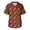 Brown_008, variant on Mens Spooky Halloween Graphic Scrub Shirts Pumpkins Print Casual Short Sleeve V Neck Shirts Stylish Comfortable Funny Medical Top with 3 Pocket Yellow S
