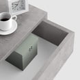 thumbnail image 4 of Mobili Fiver, Riccardo Floating nightstand, Concrete Effect, Grey, 17.7" x 9.8" x 6.1 ", Melamine-Finished, Modern Bedside Table, End Table, Italian Furniture, 4 of 17