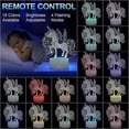 thumbnail image 2 of Unicorn Night Light for Kids Baby, Unicorn Toys, Unicorn Gifts for Girls, 16 Color Changing Unicorn Lights Lamp with Remote Control, Unicorn Bedroom B, 2 of 5