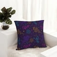 thumbnail image 6 of Pofeuu Colorful Snake Print Double-sided plush pillowcase Square Throw Pillow Covers Pillows Cover for Living Room Bedroom Sofa Couch Cushion Cover（No pillow core）-24"x24", 6 of 7