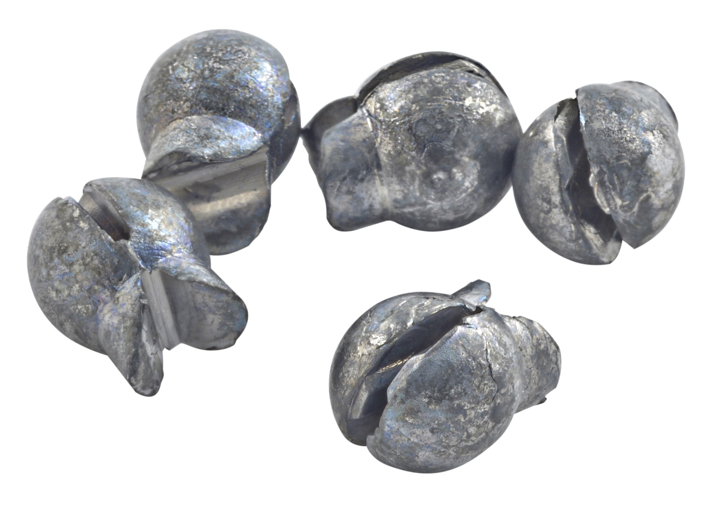 South Bend NonLead Removable Split Shot Sinker Fishing Weight, Size B, 80pack